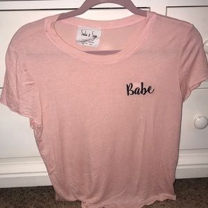 “babe” t shirt